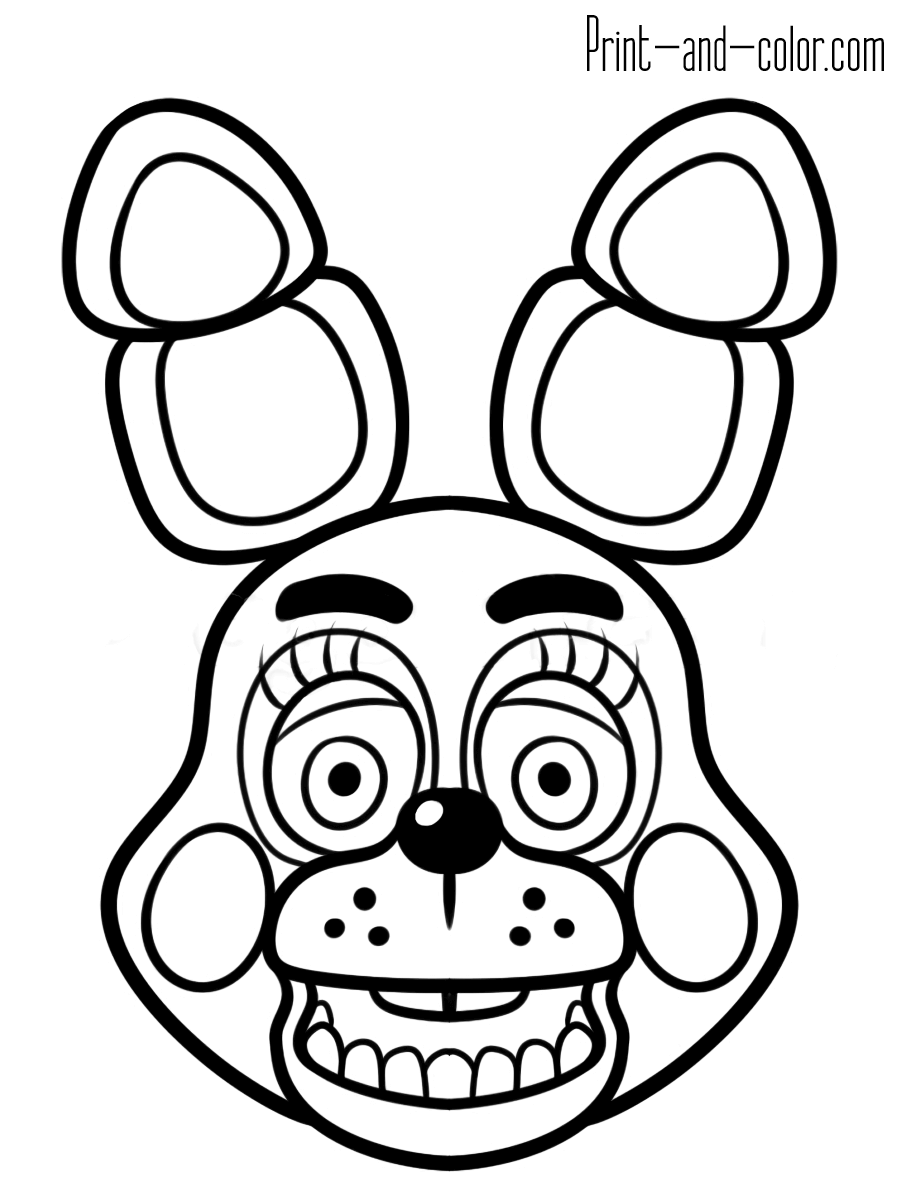 36 FNAF Plush Coloring Pages Printable 8