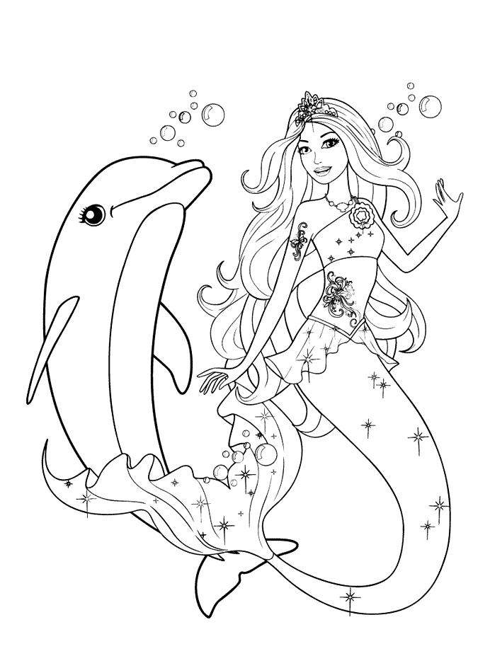 36 Fun Girl Coloring Pages Mermaid Printable 20