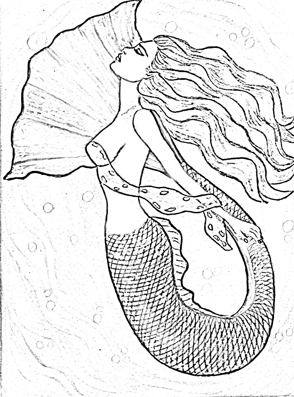 36 Fun Girl Coloring Pages Mermaid Printable 21