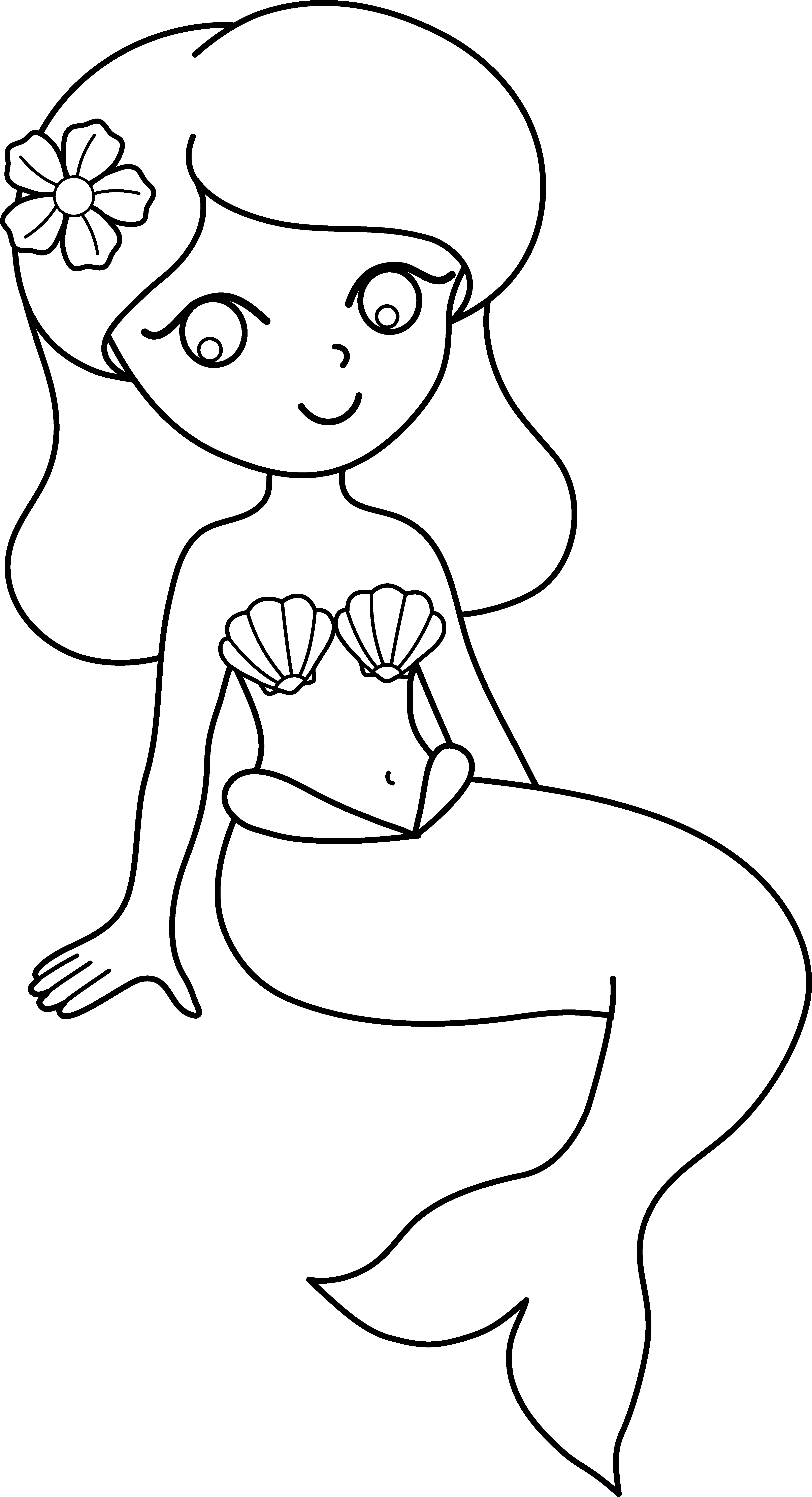 36 Fun Girl Coloring Pages Mermaid Printable 28