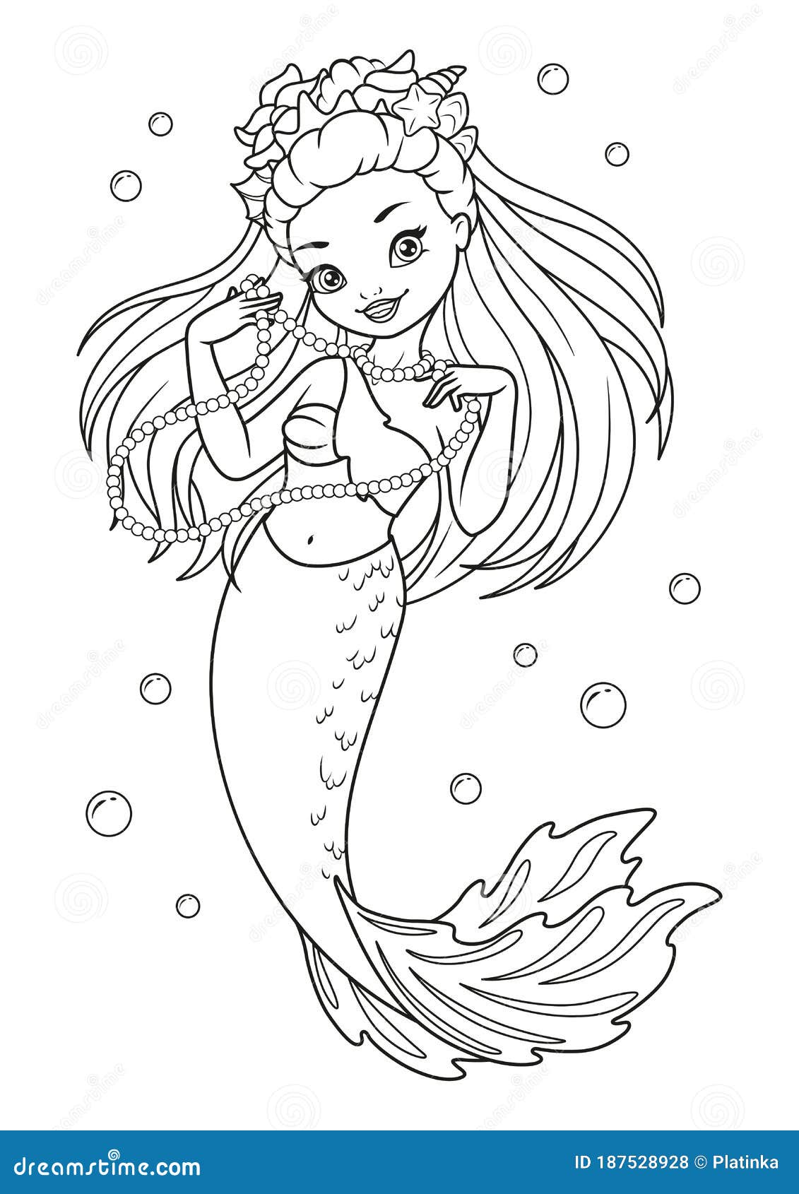 36 Fun Girl Coloring Pages Mermaid Printable 3