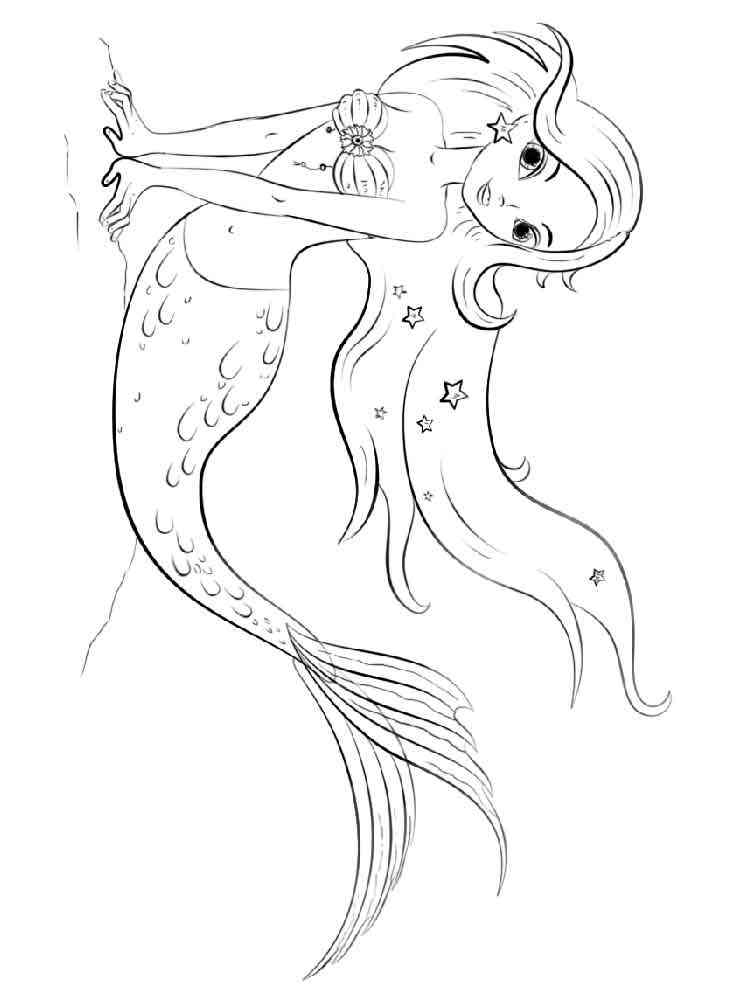 36 Fun Girl Coloring Pages Mermaid Printable 35