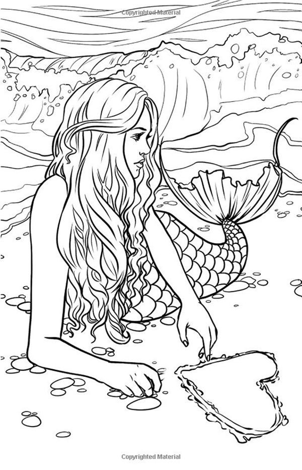 36 Fun Girl Coloring Pages Mermaid Printable 9