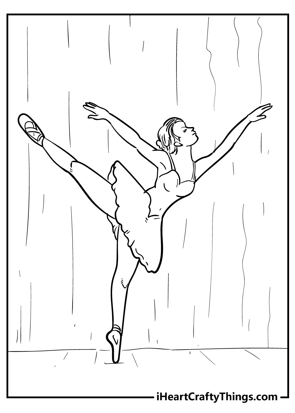 36 Graceful Ballet Coloring Pages Printable 1