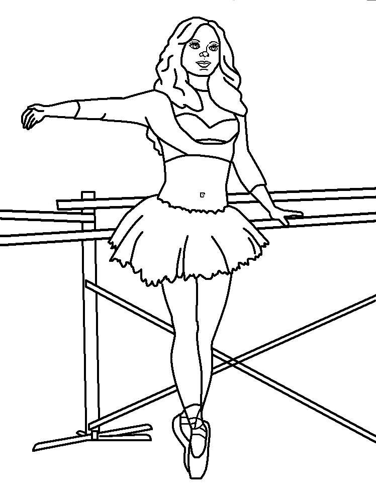 36 Graceful Ballet Coloring Pages Printable 13