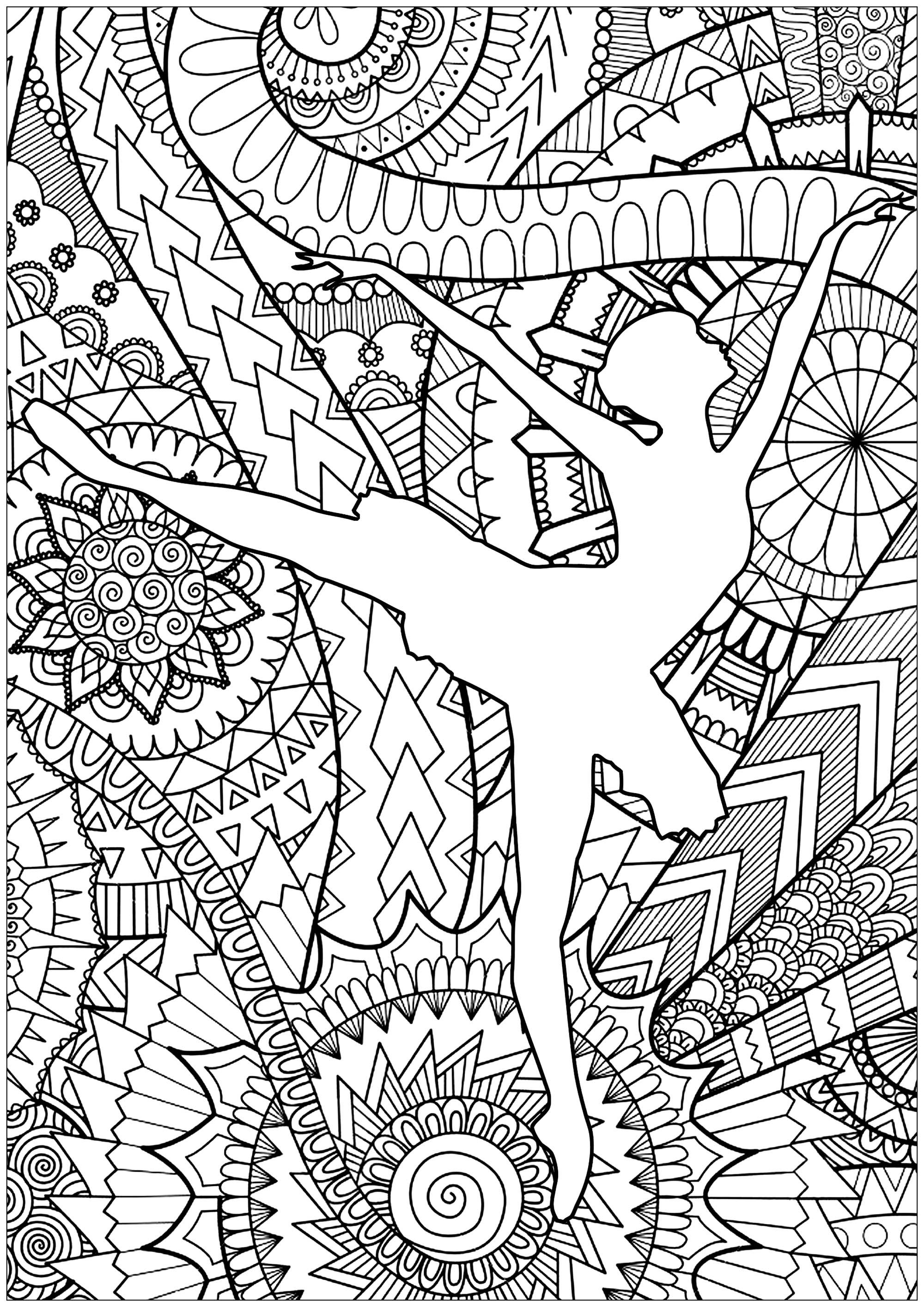 36 Graceful Ballet Coloring Pages Printable 14