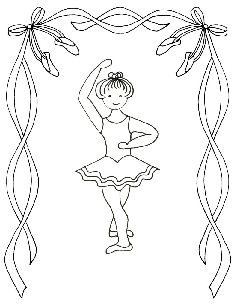 36 Graceful Ballet Coloring Pages Printable 2