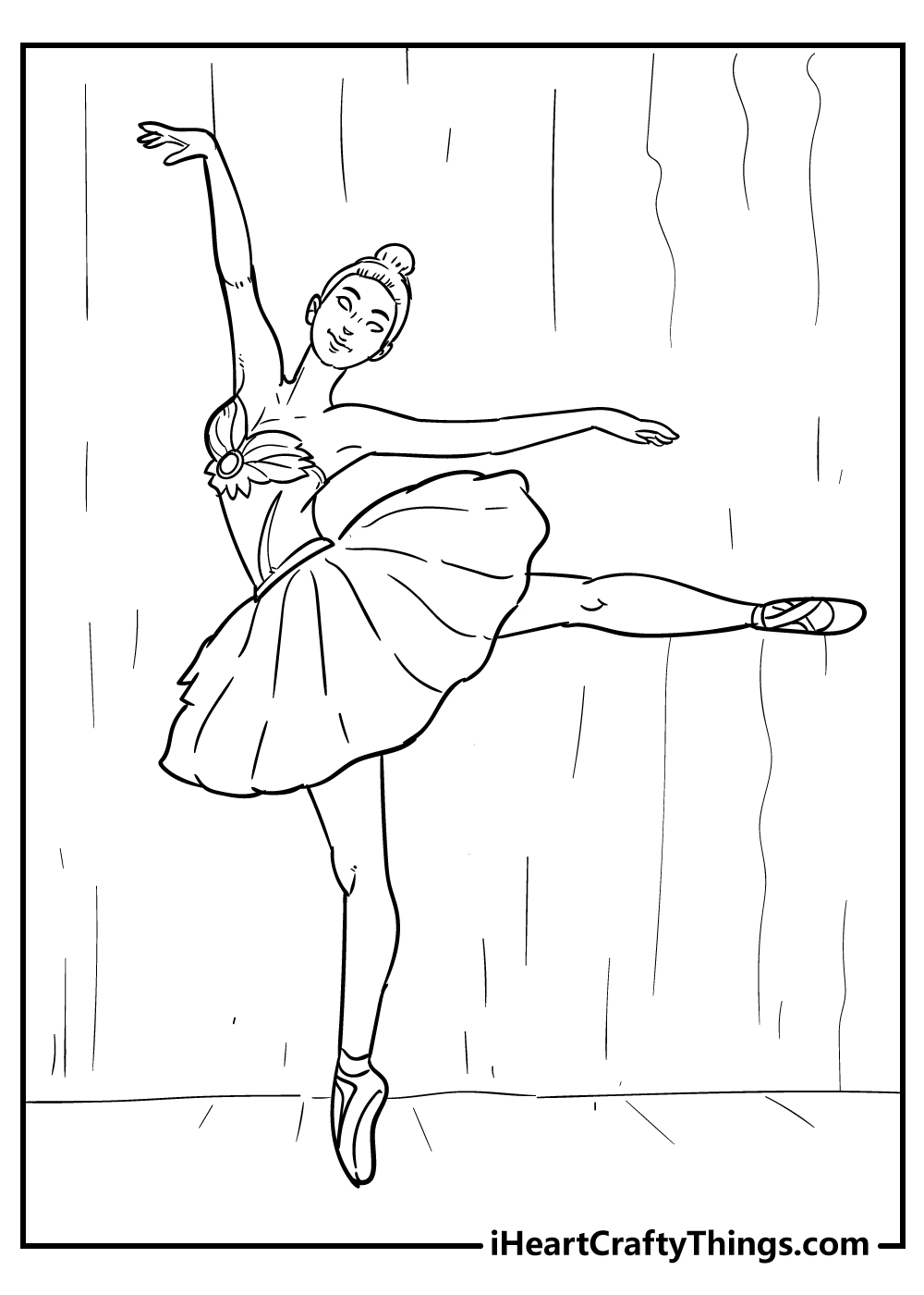 graceful ballet coloring pages printable jpg