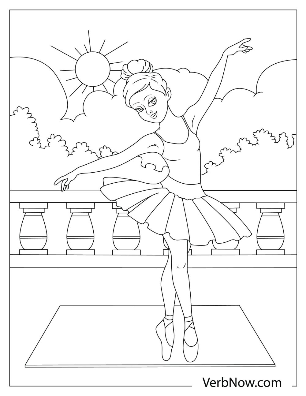 36 Graceful Ballet Coloring Pages Printable 26