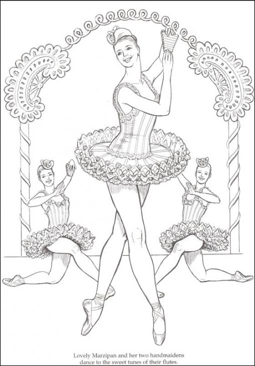 36 Graceful Ballet Coloring Pages Printable 3