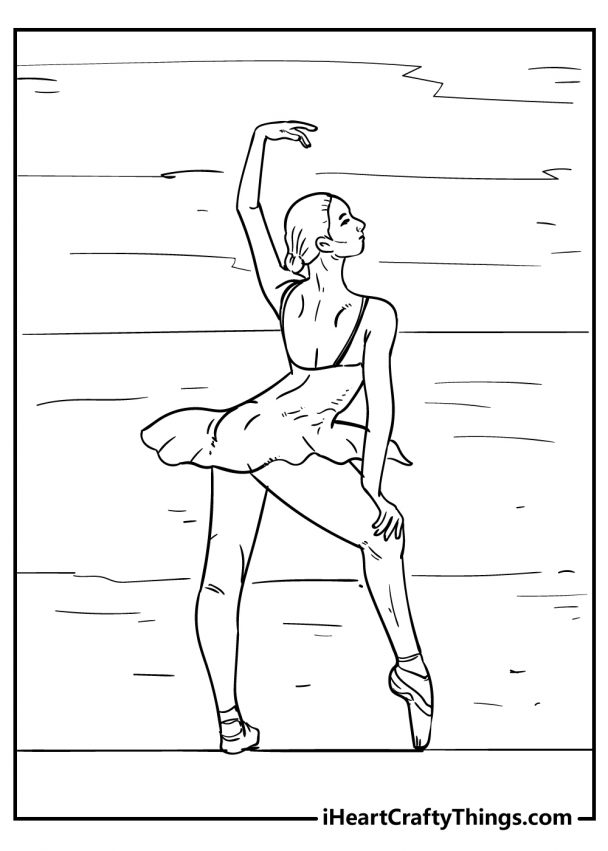 36 Graceful Ballet Coloring Pages Printable 30