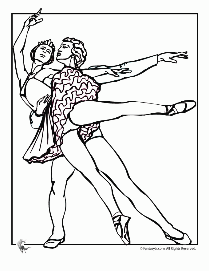 36 Graceful Ballet Coloring Pages Printable 34