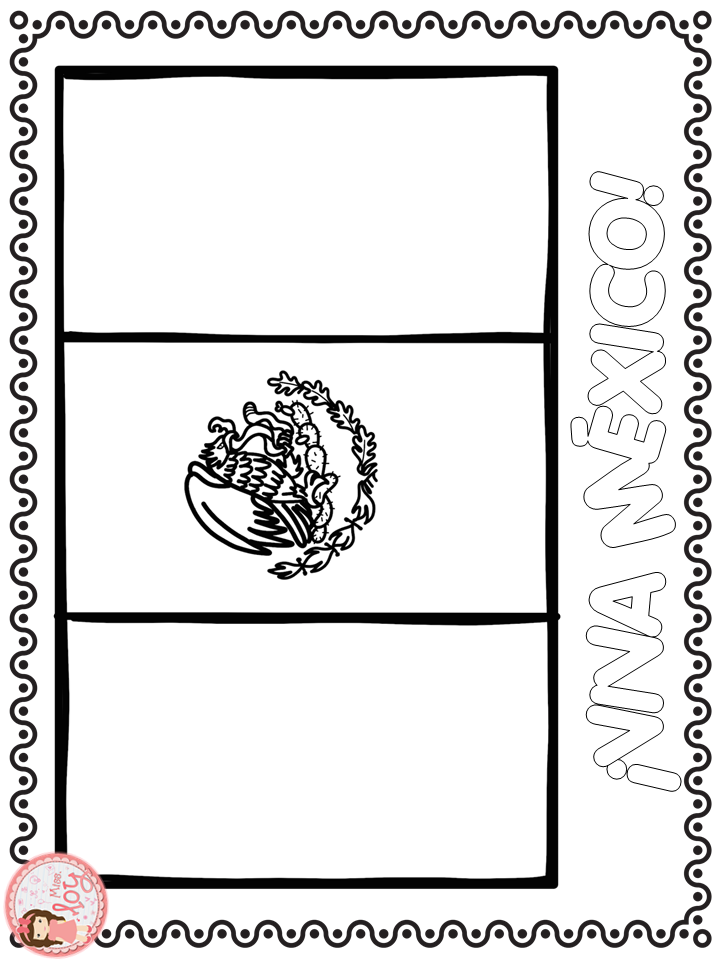 36 Mexico Flag Coloring Pages Printable 27