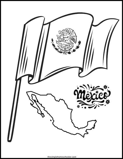 36 Mexico Flag Coloring Pages Printable 28