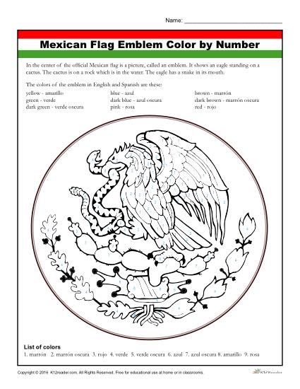 36 Mexico Flag Coloring Pages Printable 30