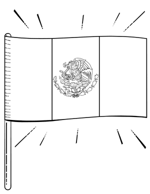 36 Mexico Flag Coloring Pages Printable 33