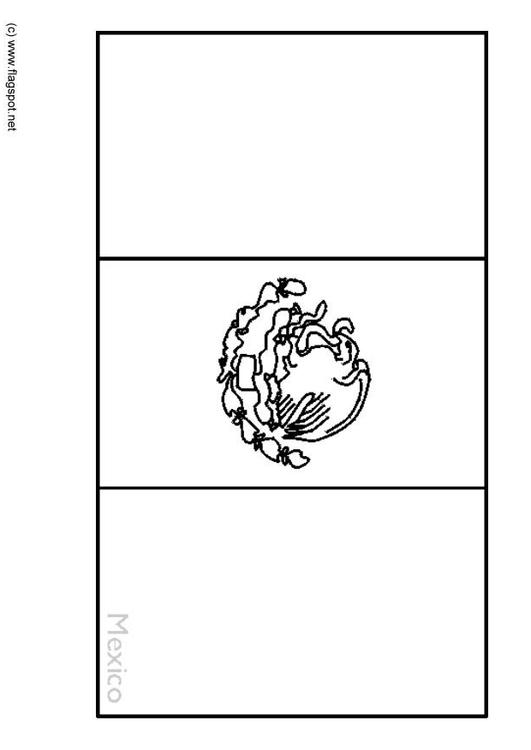 36 Mexico Flag Coloring Pages Printable 4