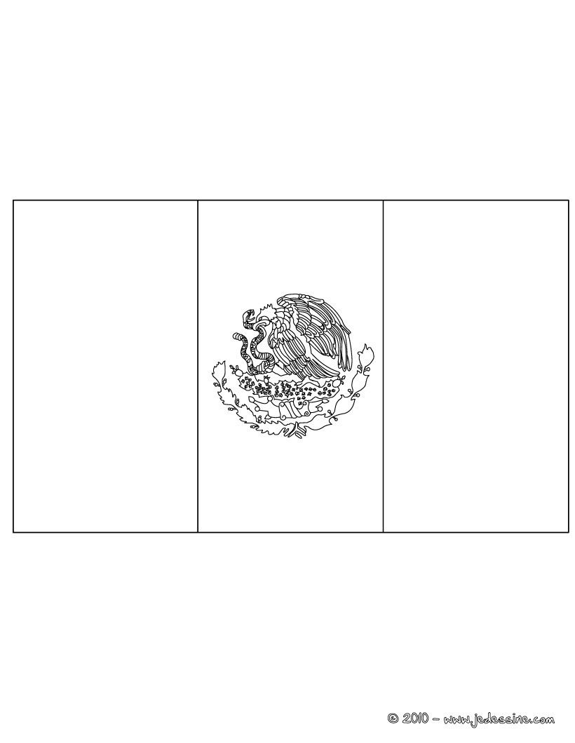 36 Mexico Flag Coloring Pages Printable 8