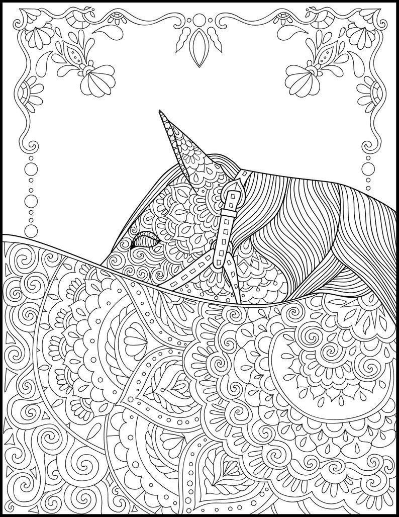 36 Relaxing Horse Coloring Pages for Adults Printable 31