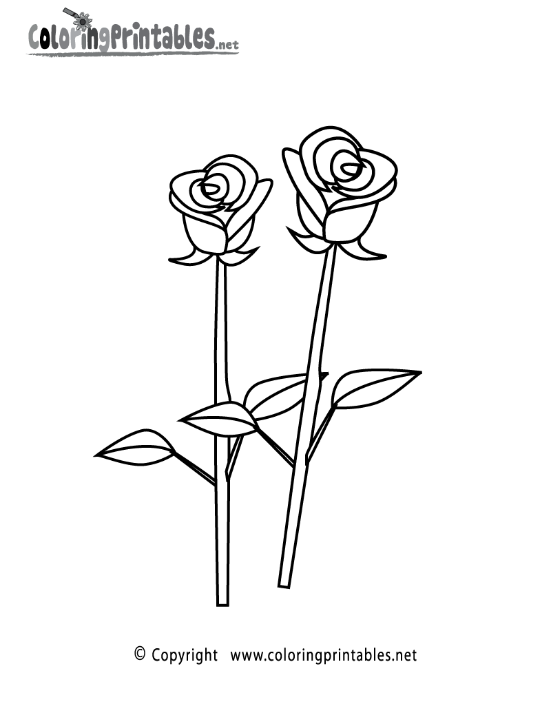 36 Roses Coloring Pages Printable 13