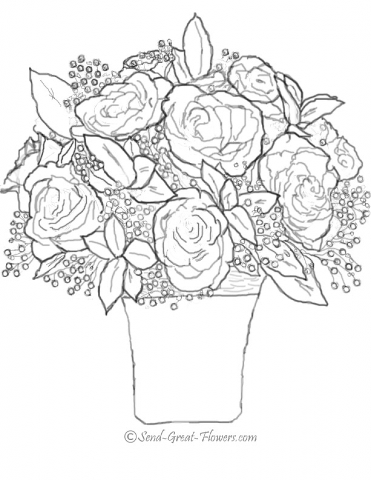 36 Roses Coloring Pages Printable 21