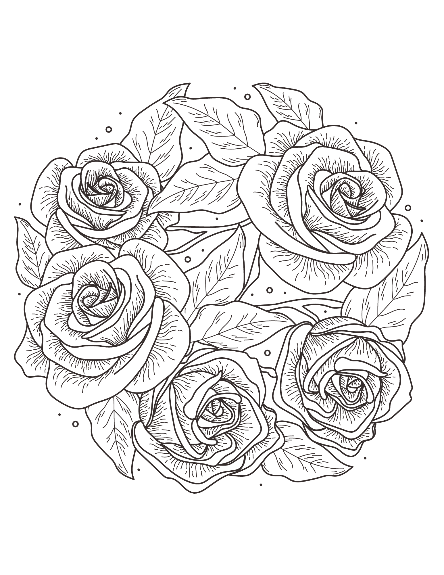 36 Roses Coloring Pages Printable 30