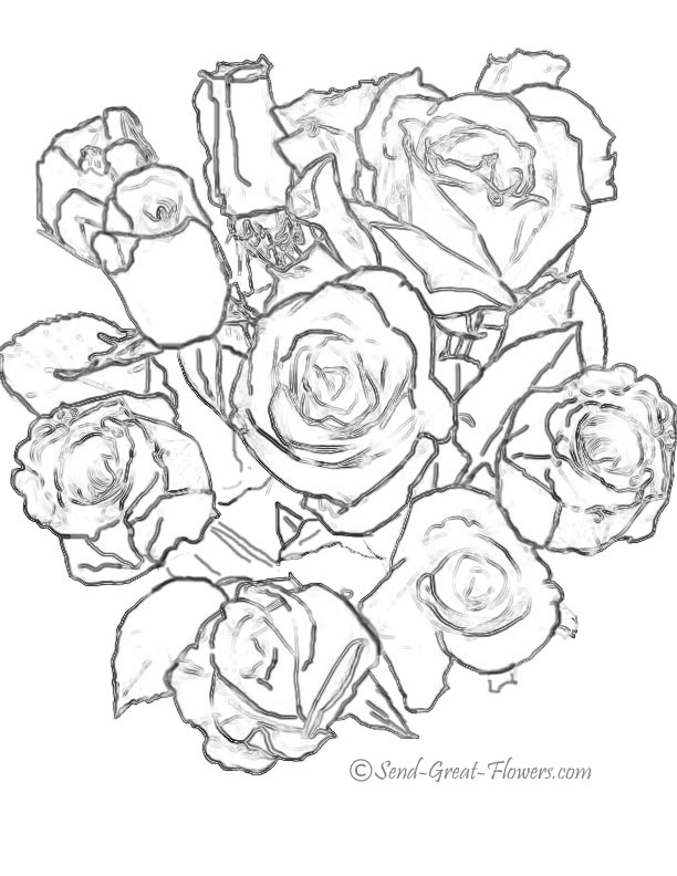 36 Roses Coloring Pages Printable 35