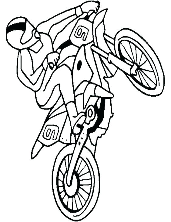 36 Thrilling Dirt Bike Coloring Pages Printable 19