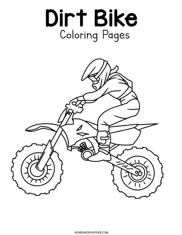 36 Thrilling Dirt Bike Coloring Pages Printable 21