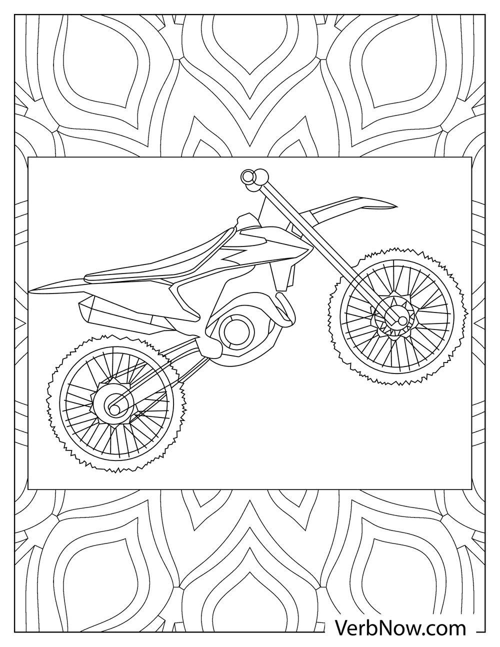 36 Thrilling Dirt Bike Coloring Pages Printable 3