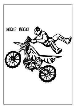 thrilling dirt bike coloring pages printable jpg