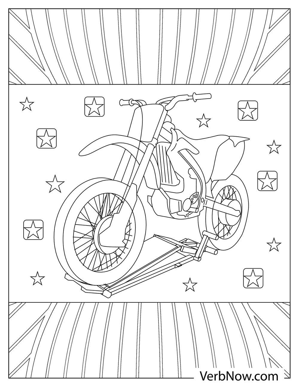 thrilling dirt bike coloring pages printable jpg