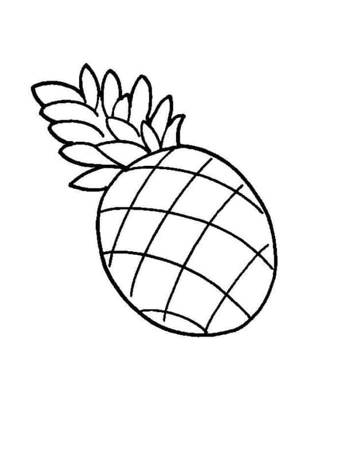 36 Tropical Pineapples Coloring Pages Printable 14