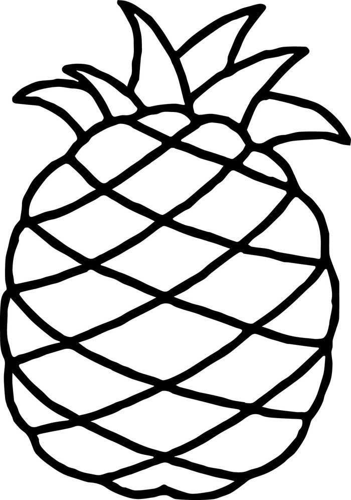 36 Tropical Pineapples Coloring Pages Printable 17