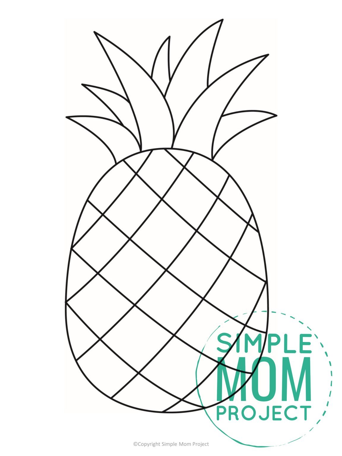 36 Tropical Pineapples Coloring Pages Printable 30