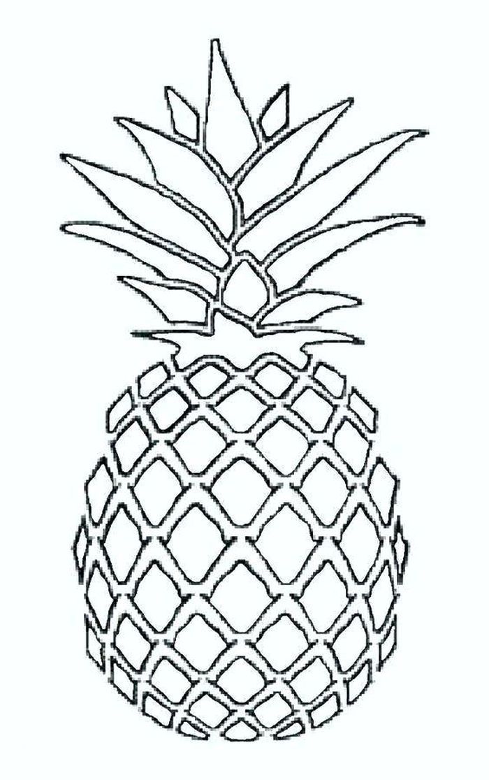 36 Tropical Pineapples Coloring Pages Printable 7