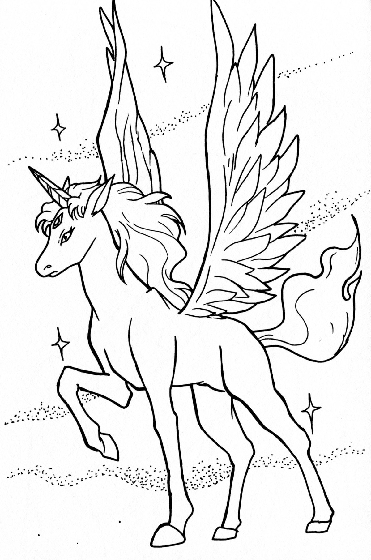 36 Unicorn Coloring Pages for Adults Printable 21