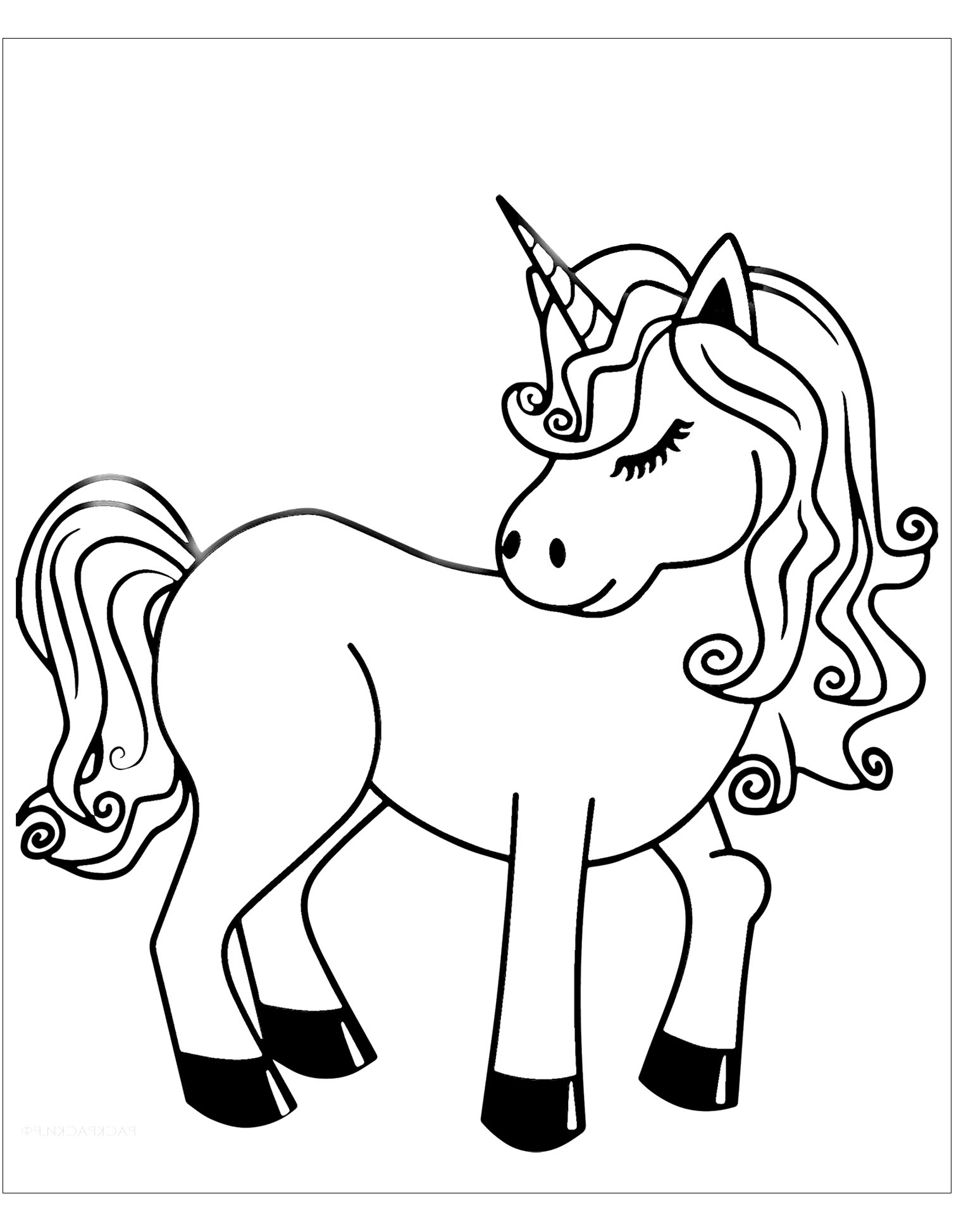 36 Unicorn Coloring Pages for Adults Printable 22