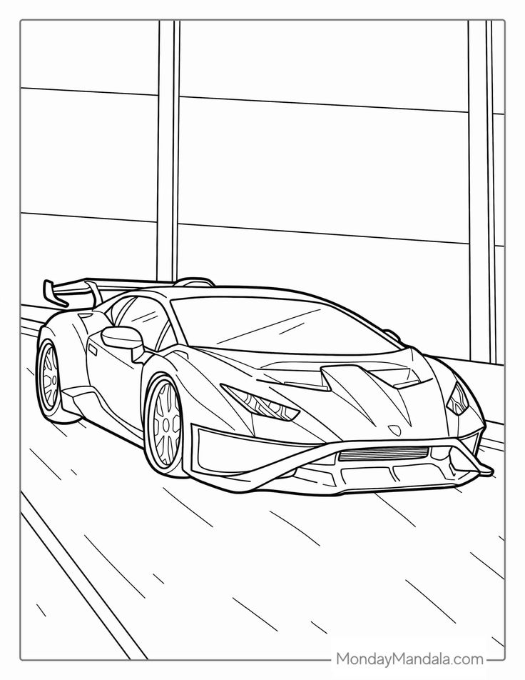 37 Lamborghini Coloring Pages Printable 20