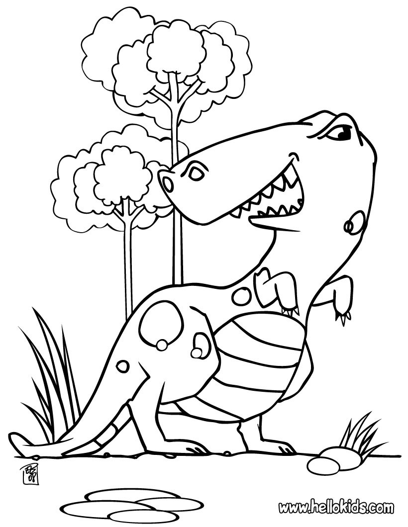 mighty tyrannosaurus coloring pages printable jpg