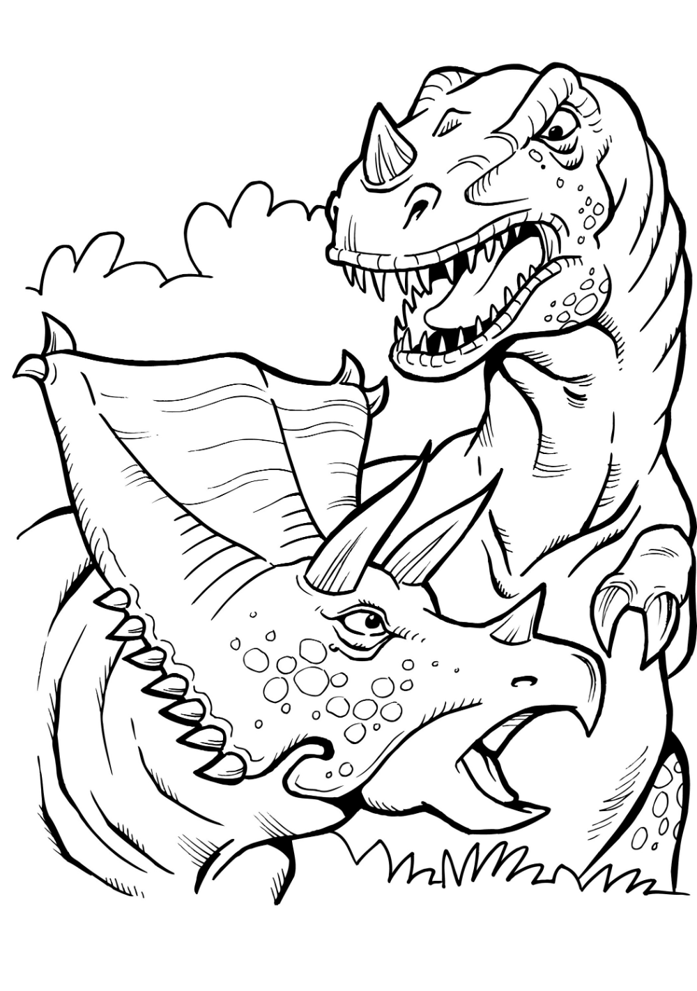 mighty tyrannosaurus coloring pages printable jpg