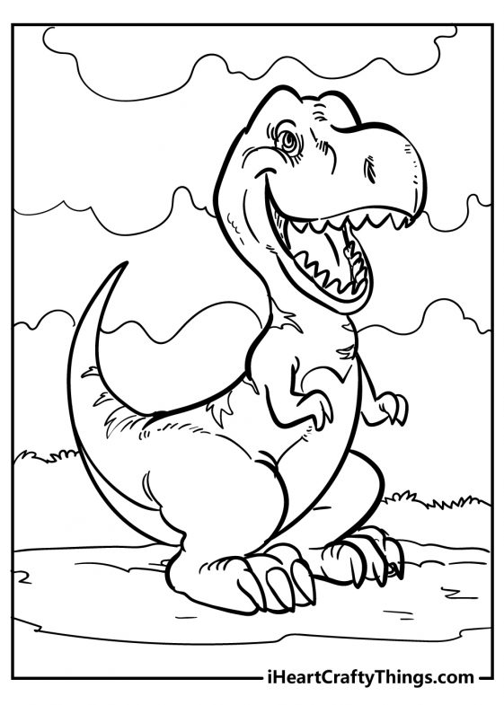 37 Mighty Tyrannosaurus Coloring Pages Printable 27