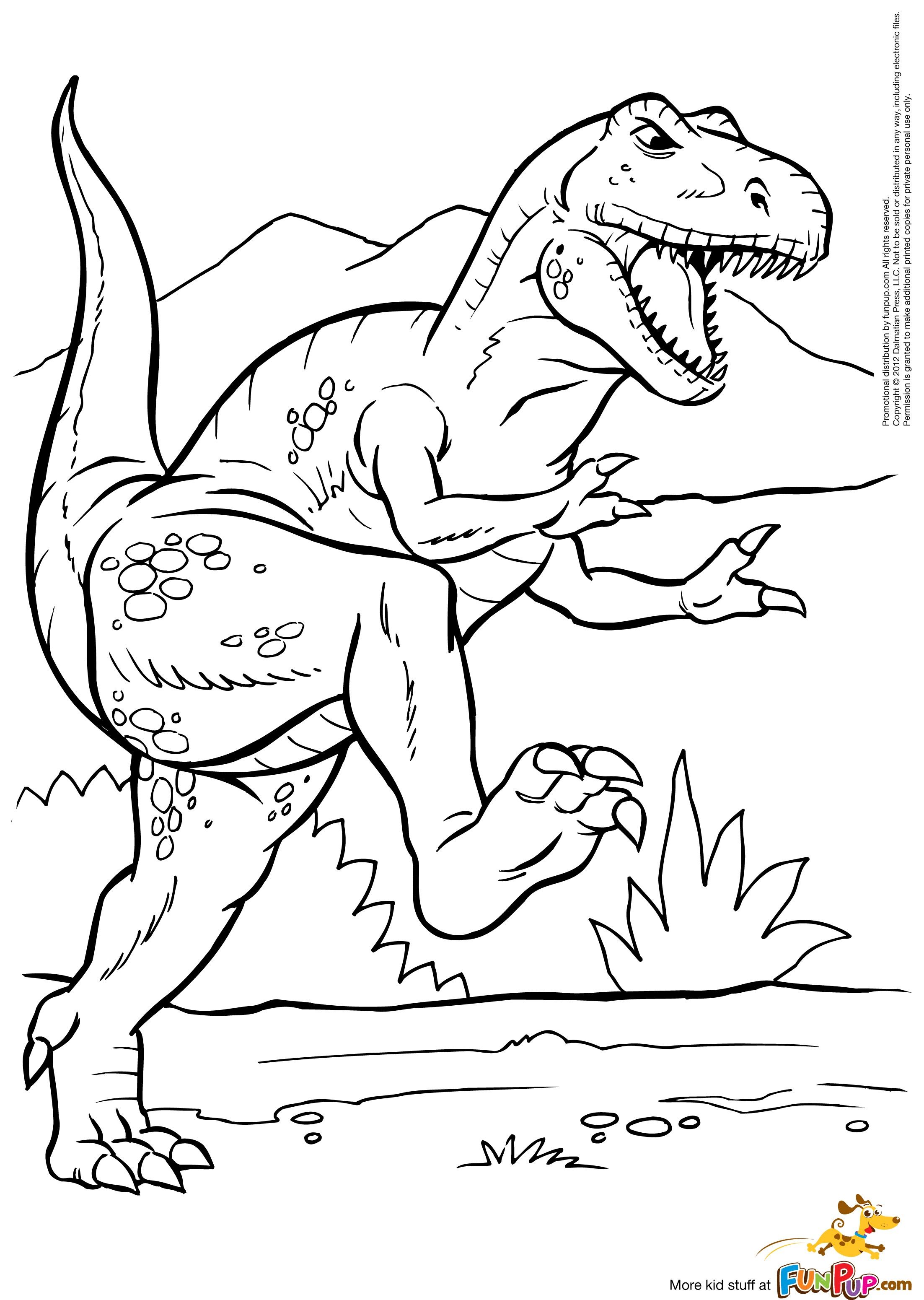 37 Mighty Tyrannosaurus Coloring Pages Printable 7