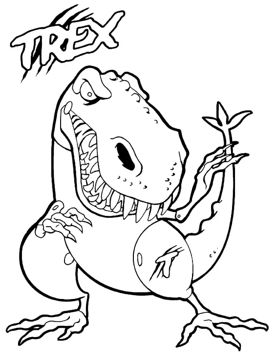 37 Mighty Tyrannosaurus Coloring Pages Printable 8