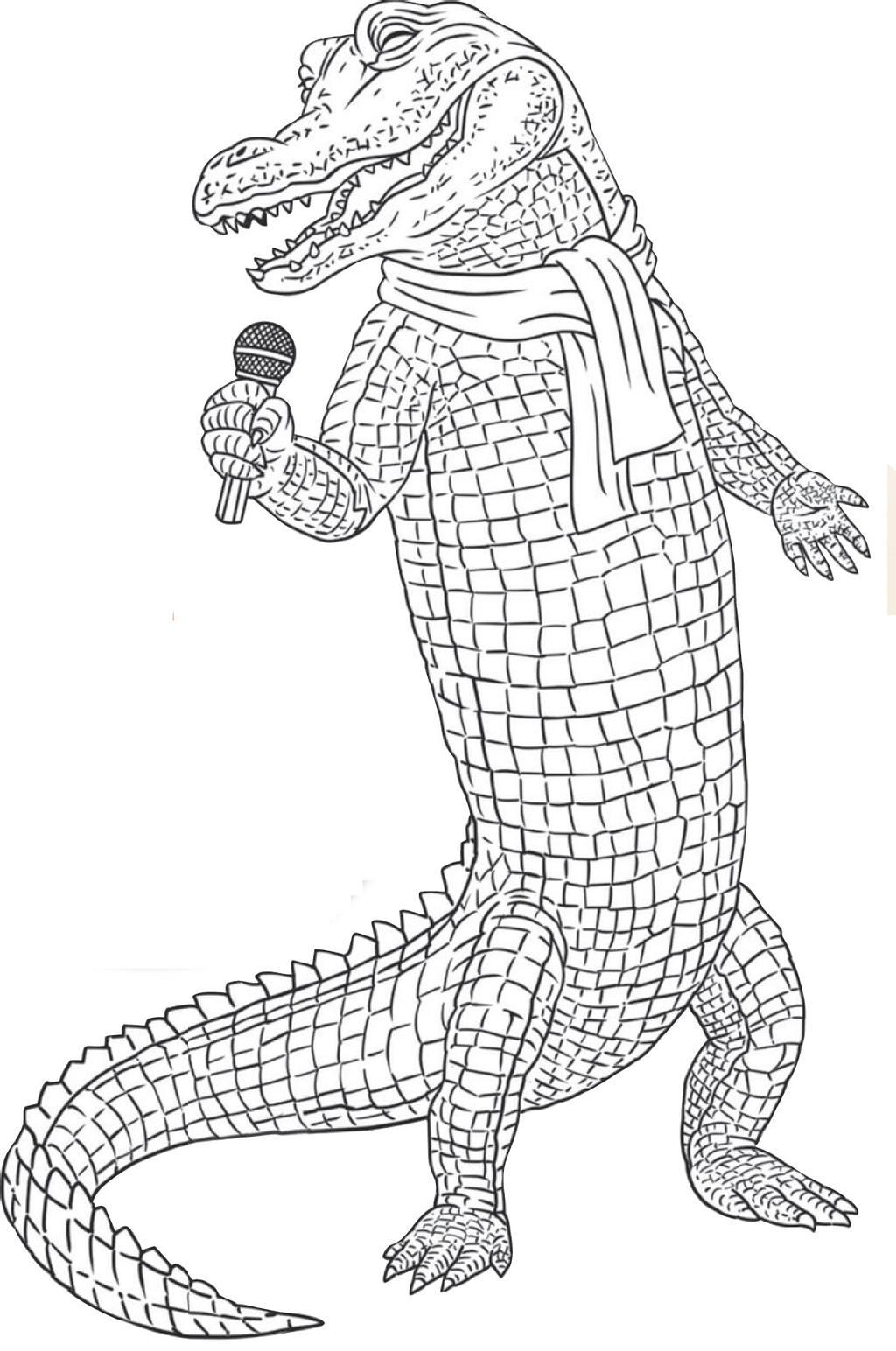 37 Scaly Crocodile Coloring Pages Printable 16