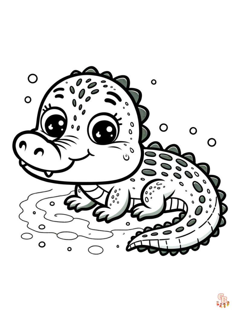 37 Scaly Crocodile Coloring Pages Printable 31