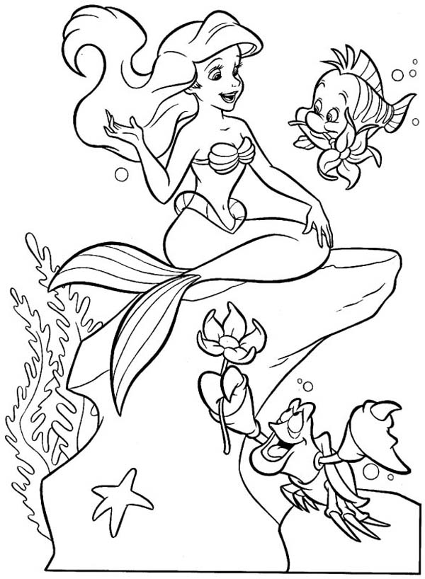 38 Colorful Mermaid Coloring Pages Finished Printable 30