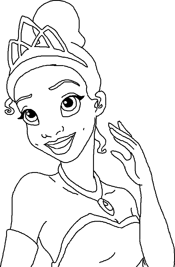 38 Cute Princess Tiana Coloring Pages Printable 13