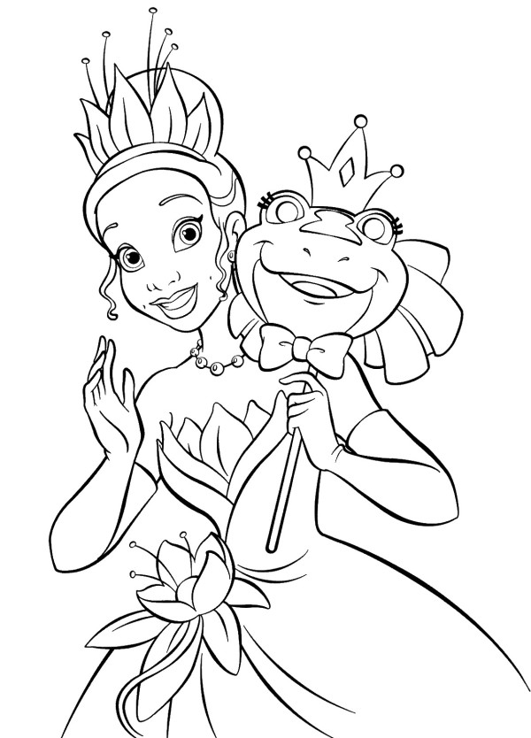 38 Cute Princess Tiana Coloring Pages Printable 21