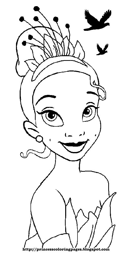 38 Cute Princess Tiana Coloring Pages Printable 29